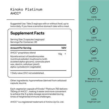 AHCC® - Kinoko® Platinum